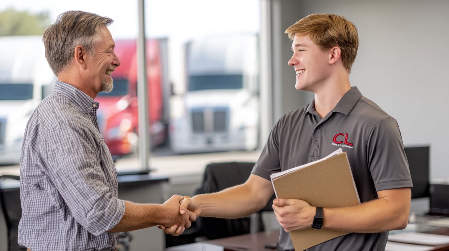 Professional handshake enrollment