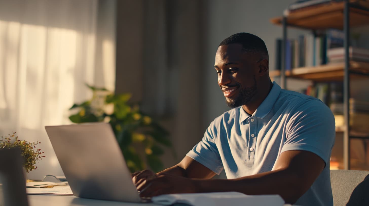 Student searching for CDL schools online