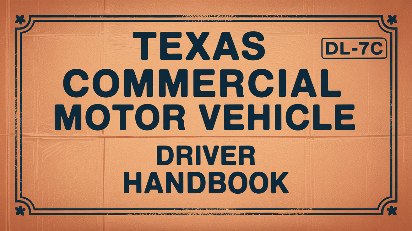 Cover of the Texas Commercial Motor Vehicle Driver Handbook DL-7C