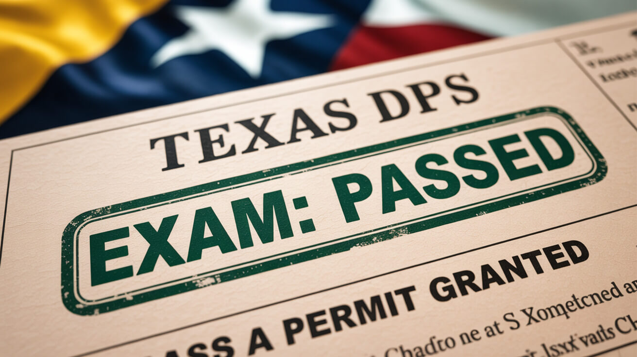 A passing test result from the Texas DPS